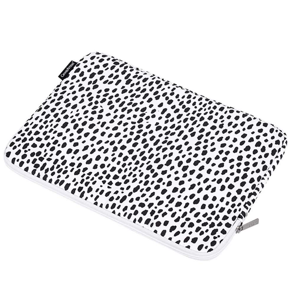 CANVASARTISAN H36-T0121 for 14-inch Notebook Cow Grain Patterned Laptop Zippered Protective Bag Polyester Case with Small Bag Set - 7
