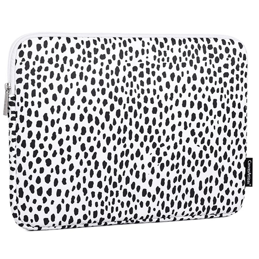 CANVASARTISAN H36-T0121 for 15-inch Notebook Cow Grain Patterned Laptop Zippered Protective Bag Polyester Case with Small Bag Set - 2