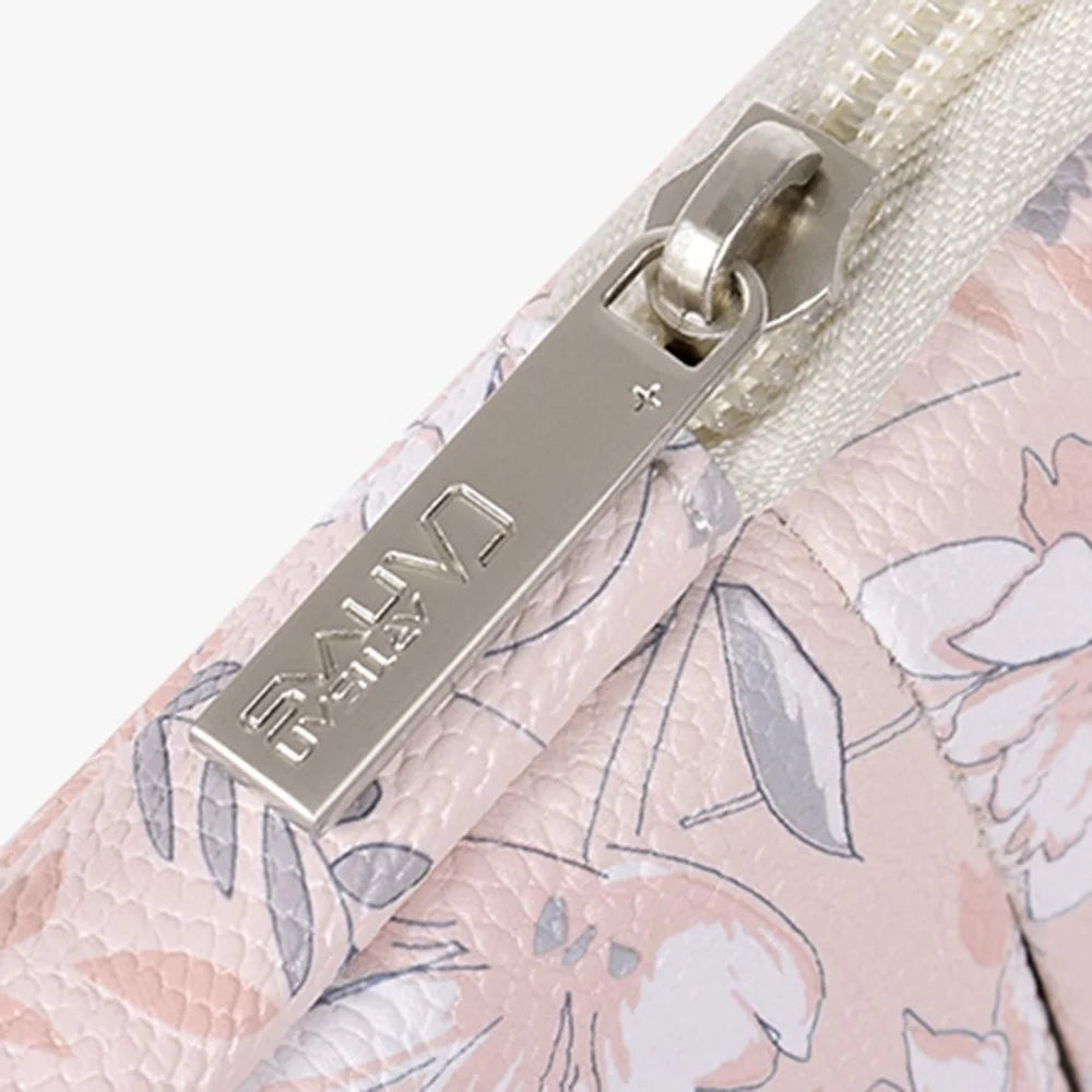 CANVASARTISAN G4-11 Flower Printed PU Leather Carry Case for 11-inch Laptops Portable Storage Bag Shockproof Sleeve Bag with Outer Pouch - 6