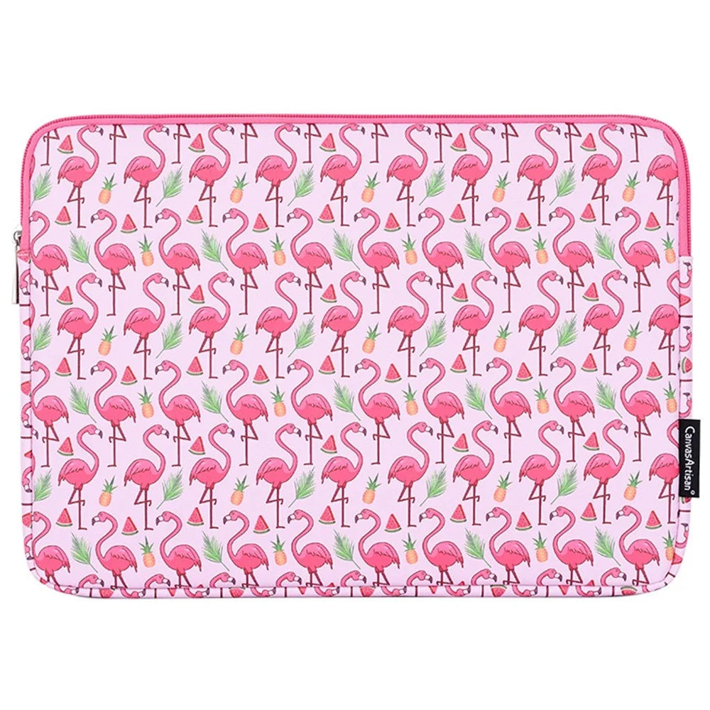 CANVASARTISAN G58-01 Pattern Printed PU Leather Sleeve Bag for 12-inch Laptops Portable Carry Case Shockproof Storage Bag - 1