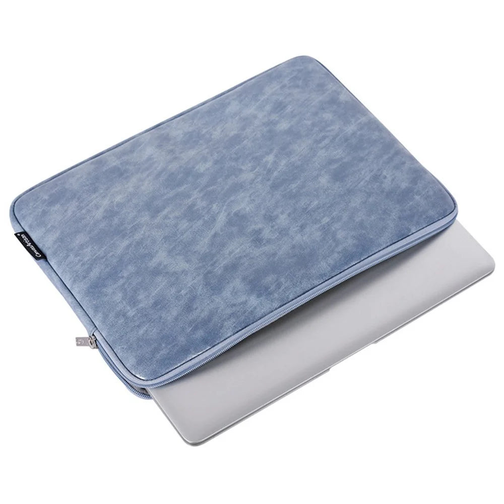 CANVASARTISAN L31-03 Light Slim PU Leather Carry Case for 13-inch Laptops Portable Sleeve Bag Notebooks Bag - Blue - 2
