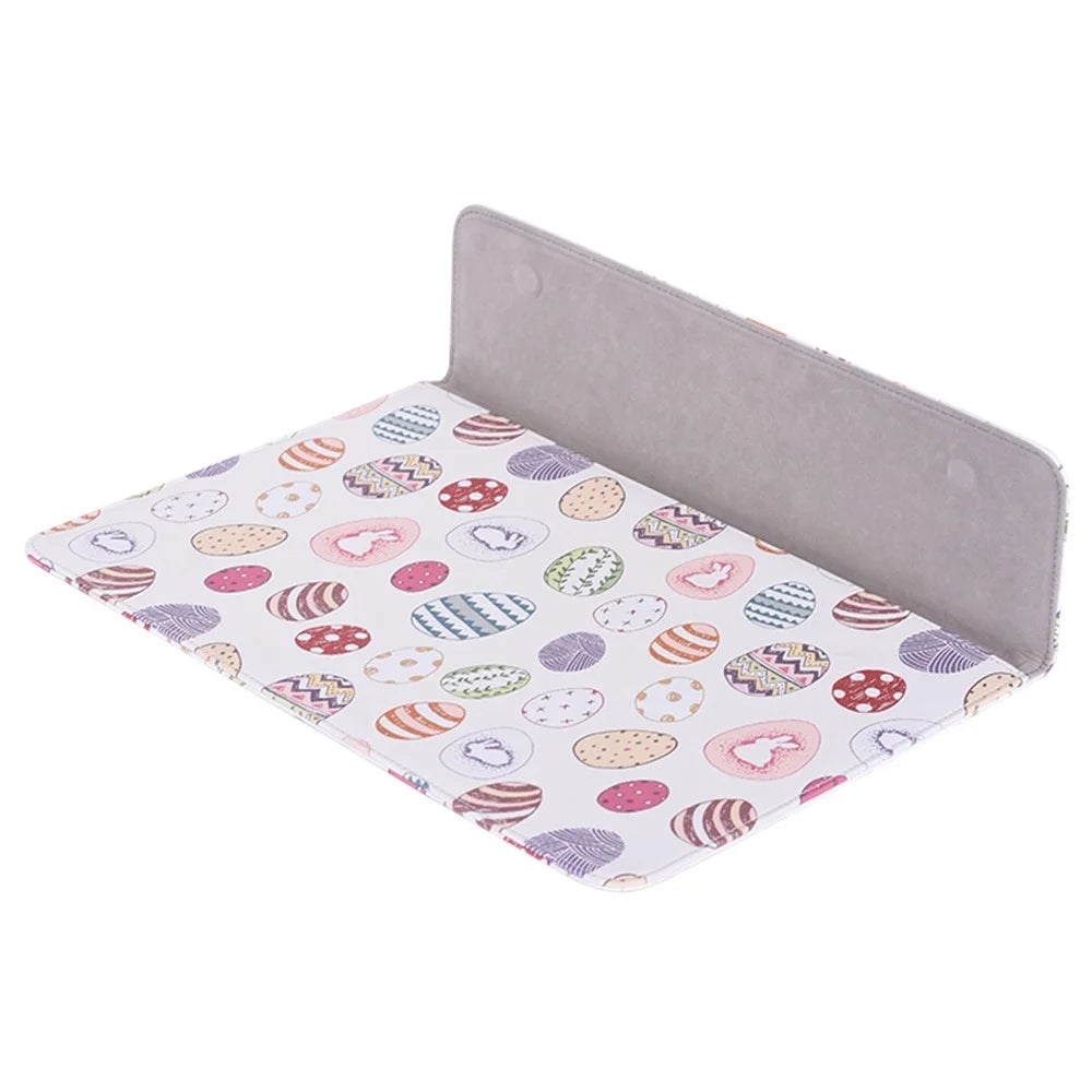 CANVASARTISAN E52-T0121 14-inch Ultra Slim Ellipse Pattern Notebook Carrying Case Magnetic Flap Envelope Laptop Sleeve + Small Bag - 5