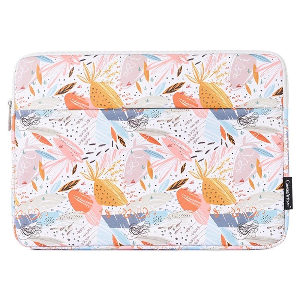 CANVASARTISAN G53-11 for 11-inch Notebook Patterned PU Soft Lining Laptop Protective Sleeve Bag with Horizontal-Opening Outer Slot - 2