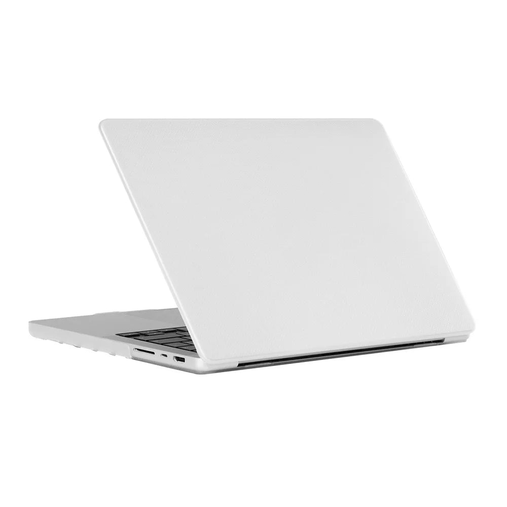 For MacBook Pro 13 inch A1706 / A1708 / A1989 / A2159 / A2289 / A2251 / A2338 Anti-Fingerprint Dot Texture Hard Laptop Cover Easy Installation / Removal Double-Piece Design Hardshell Case - White - 1