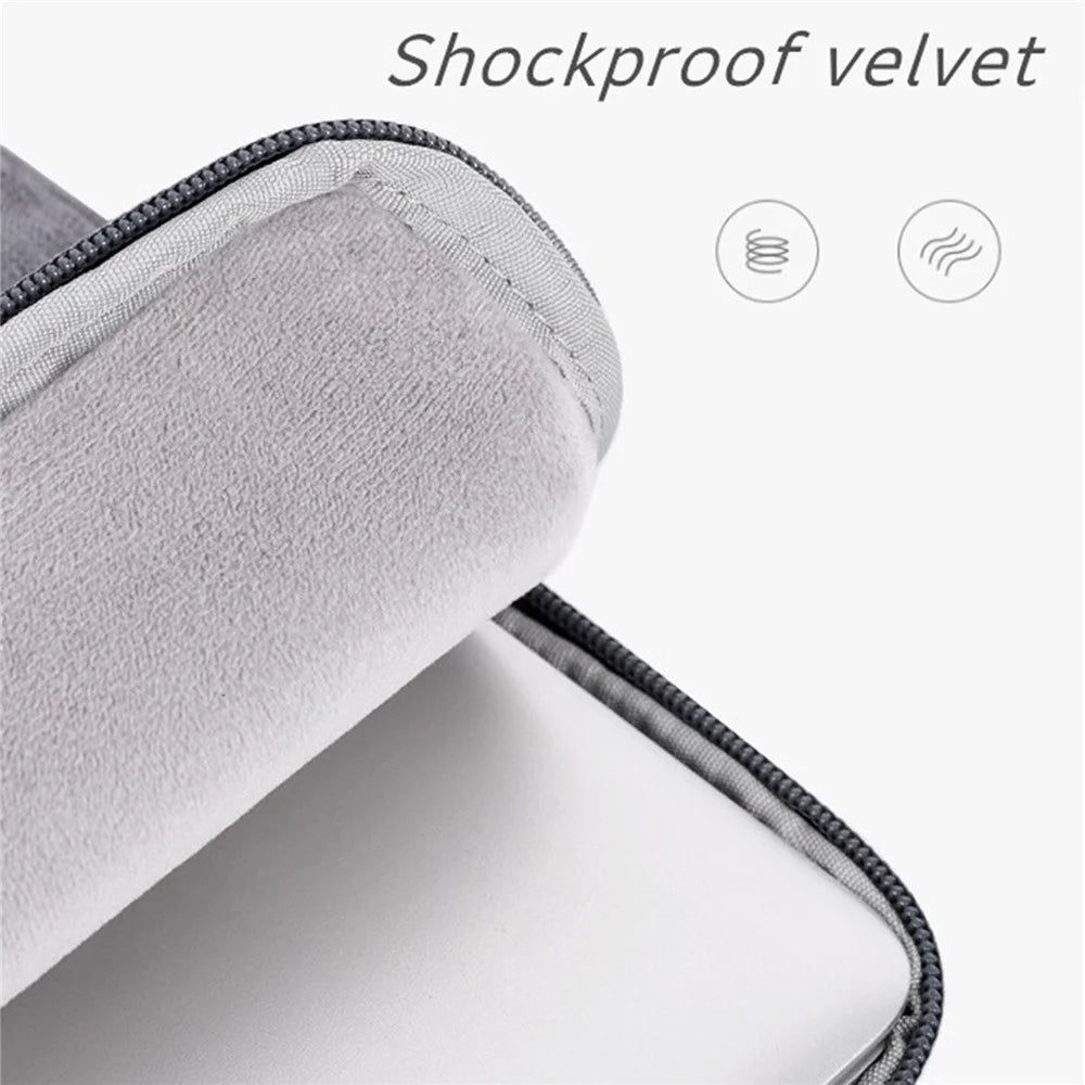 CANVASARTISAN L28-19 11-inch Laptop Bag Business Style Zipper Notebook Protective Sleeve (Horizontal Type) - Grey - 3