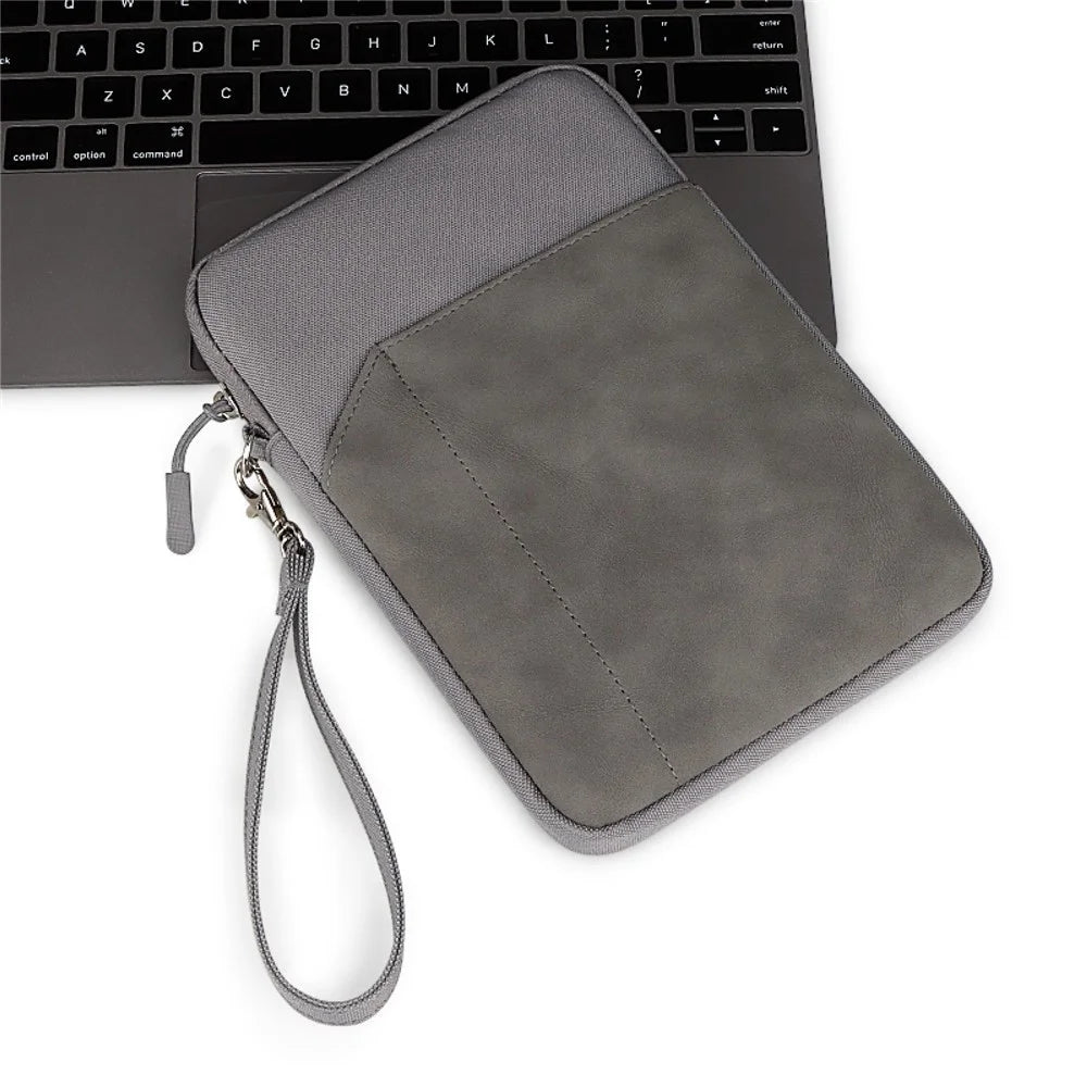 HAWEEL HWL7018 Zippered Carry Case for iPad 9.7-11 inch Scratch-Proof Tablets Sleeve Bag with Strap - Grey - 2