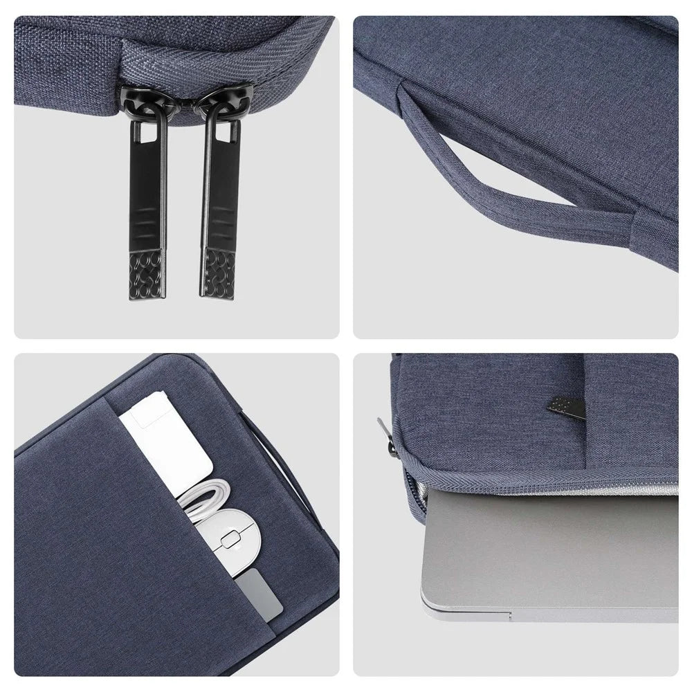 HAWEEL HWL7021 For 15-16.7 inch Macbook Pro 15 inch (2016) / (2018-2019)  /  16 inch (2022) Slim Carrying Case Shockproof Laptop Sleeve Bag with Handle - Blue - 7