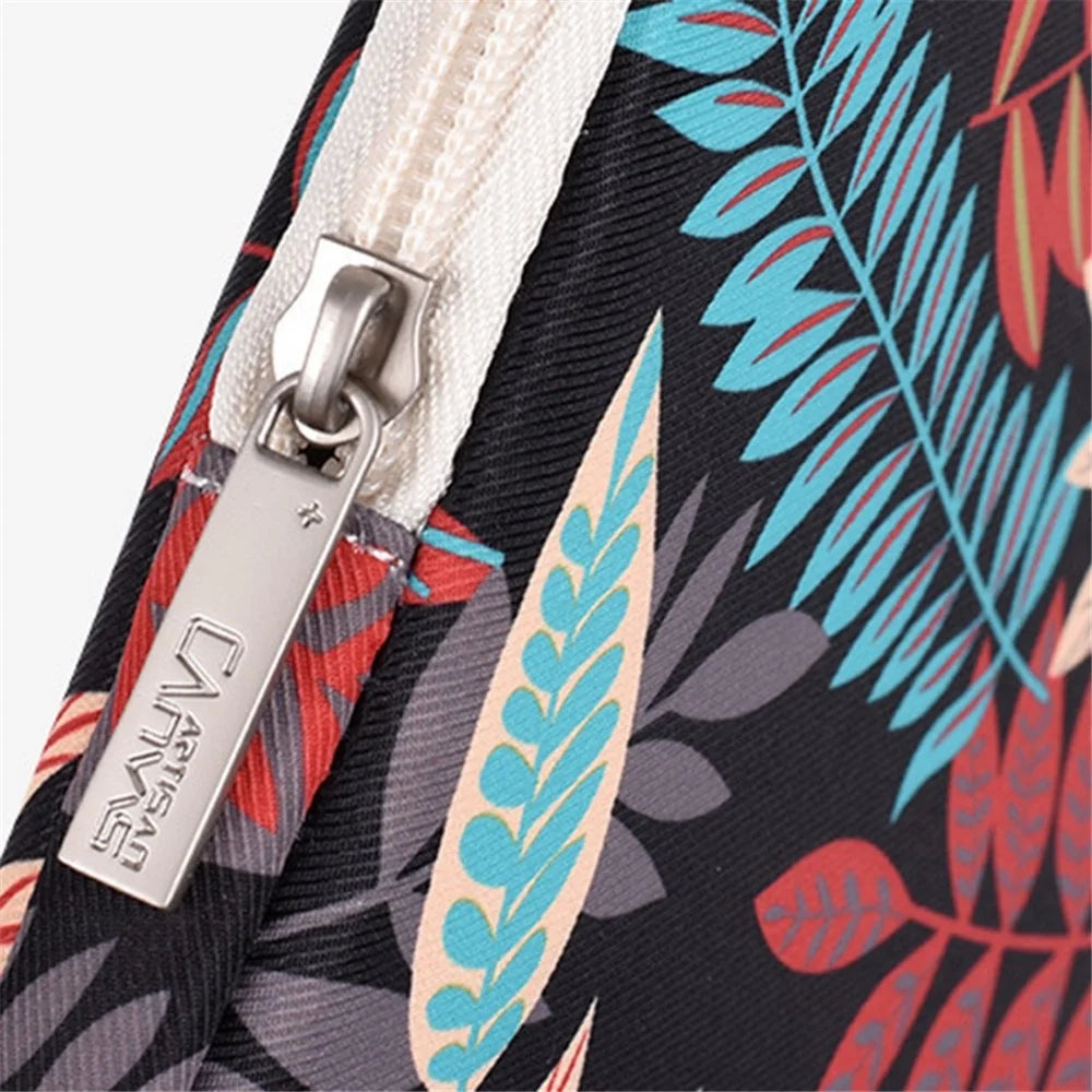 CANVASARTISAN 14-inch Notebook Protective Sleeve Colorful Leaves Print Laptop Portable Zipper Bag - H30-02 - 3