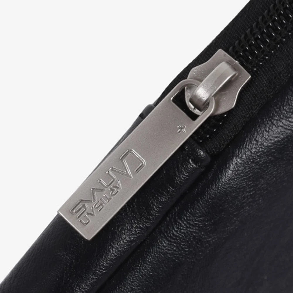 CANVASARTISAN  L38-T0311 PU Leather Sleeve Bag for 15 inch Portable Carrying Case with Small Bag Laptops Shockproof Protector - Black - 7