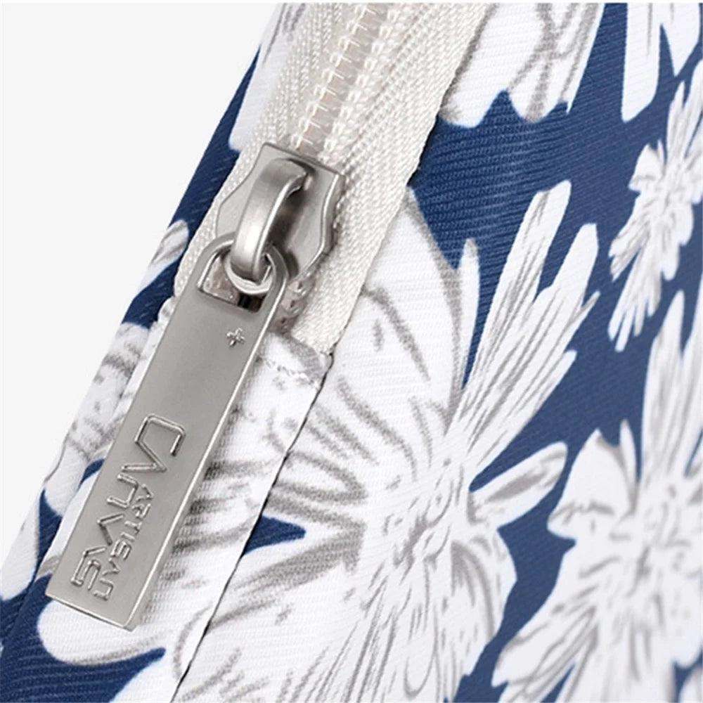 CANVASARTISAN H34-01 Waterproof 13-inch Laptop Zipper Pouch Flower Print Carrying Bag Notebook Protective Sleeve - 2