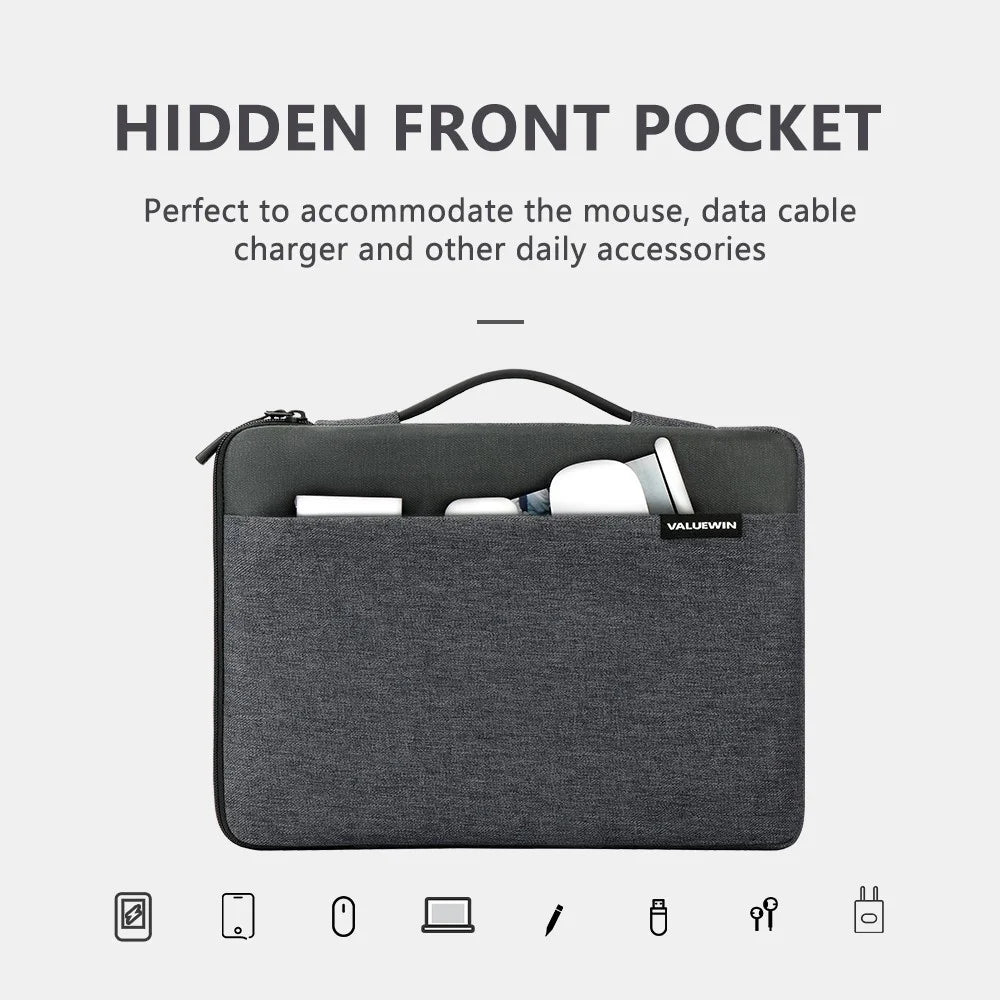 VALUEWIN VL027 14.2'' Notebook Computer Bag Soft Lining Water-repellent Laptop Sleeve Protection Case - 3