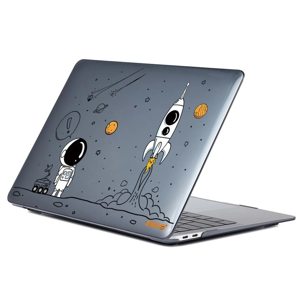 ENKAY HAT PRINCE for MacBook Pro 16 inch (2019) A2141 (EU Version) Laptop Cover Astronaut Pattern Hard Protective Case with Slim TPU Keyboard Film + Anti-dust Plugs - Astronaut No.1 - 4