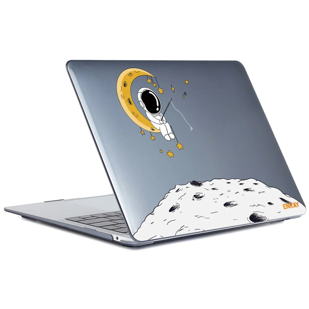 ENKAY HAT PRINCE For MacBook Pro 13 inch (2019) A2159 / (2016-2017) A1706 / (2018-2019) A1989 (EU Version) Astronaut Pattern Anti-Drop Case with TPU Keyboard Cover + Dust-Proof Plugs - Astronaut No.3 - 1
