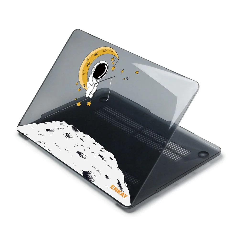 ENKAY HAT PRINCE For MacBook Pro 13 inch (2016) A1706 / (2018) A1989 / (2019) A2159 (US Version) Astronaut Pattern Shockproof Laptop Case with TPU Keyboard Cover + Dust-Proof Plugs - Astronaut No.3 - 2