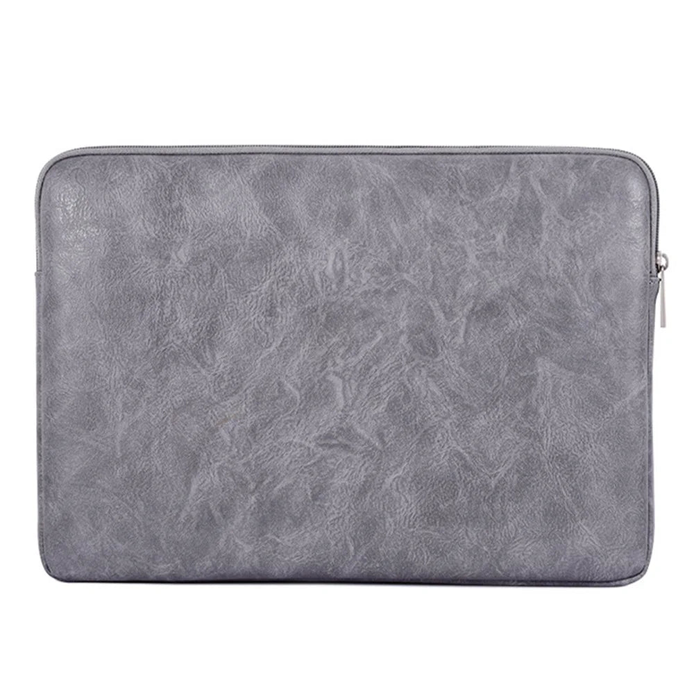 CANVASARTISAN L38-T06 11-Inch Laptop Bag PU Leather Notebook Computer Protective Case Slim Laptop Sleeve - Grey - 2