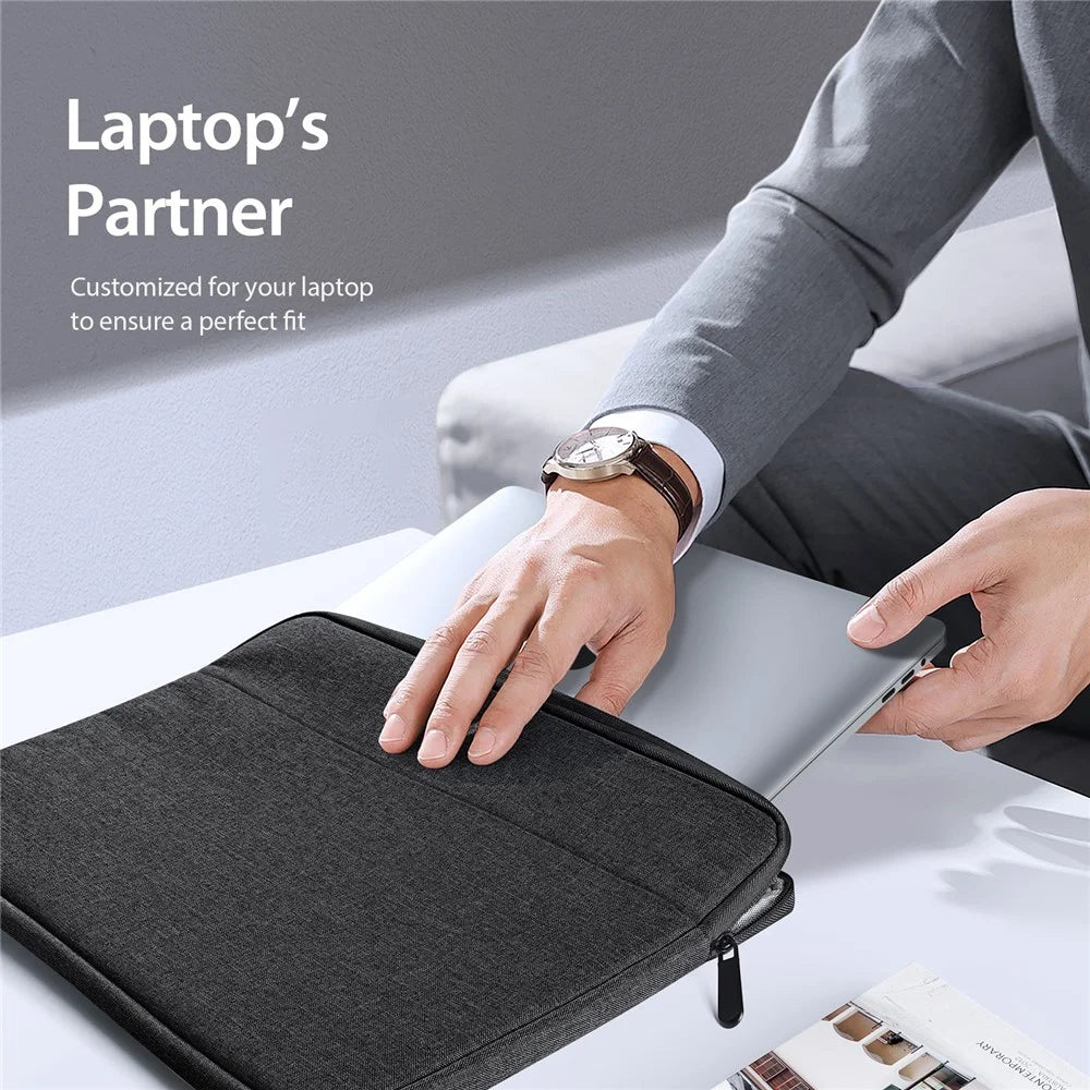 DUX DUCIS LBDB Series 15.5-16 Inch Laptop Bag Anti-scratch Horizontal Notebook Pouch - Black - 6