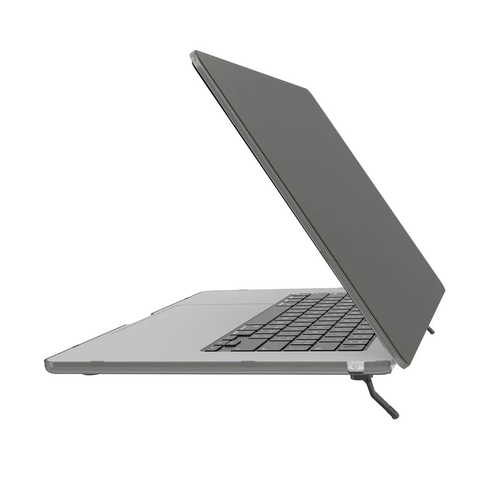 BENWIS MP-SMS For MacBook Air 13 inch (2018) A1932 / (2020) A2179, A2337 Hard Case Kickstand Slim Laptop Cover - Transparent Black - 2
