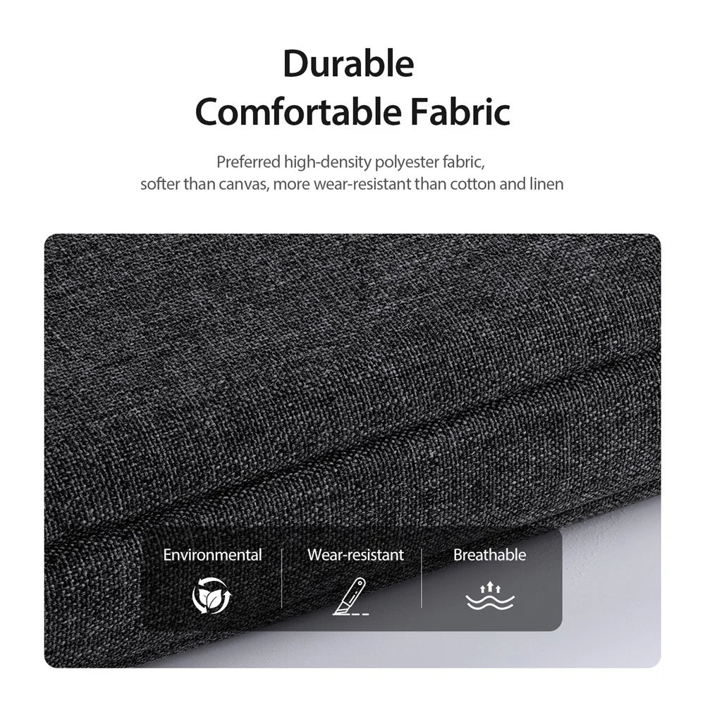 DUX DUCIS LBTD Series 14-15.4 Inch Notebook Pouch Waterproof Polyester Laptop Handbag - Black - 5
