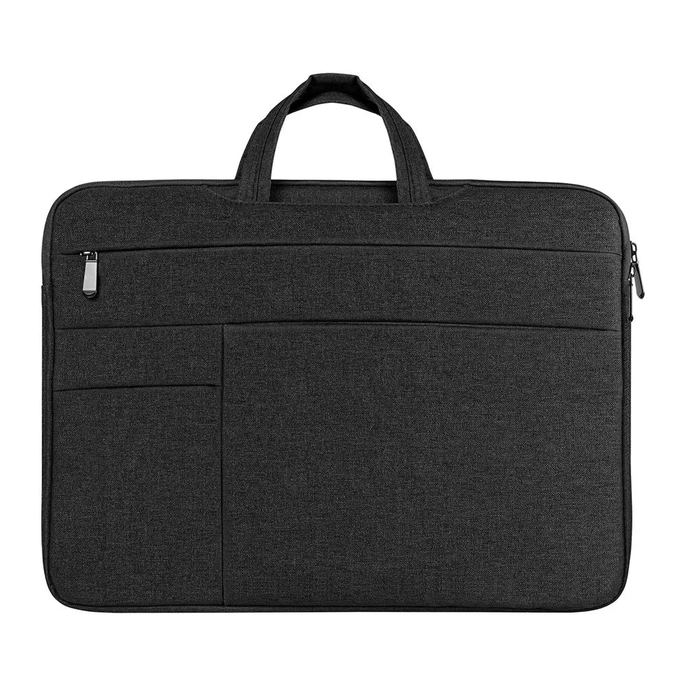 DUX DUCIS LBTD Series 13-13.9 inch Laptop Carrying Bag Multi Pockets Polyester Notebook Handbag - Black - 1