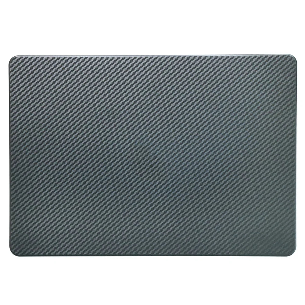 For MacBook Air 13 inch (2026) A3449 / (2025) A3240 / (2024) A3113 / (2022) A2681 Case Carbon Fiber Texture Plastic Laptop Hard Shell - Black - 2