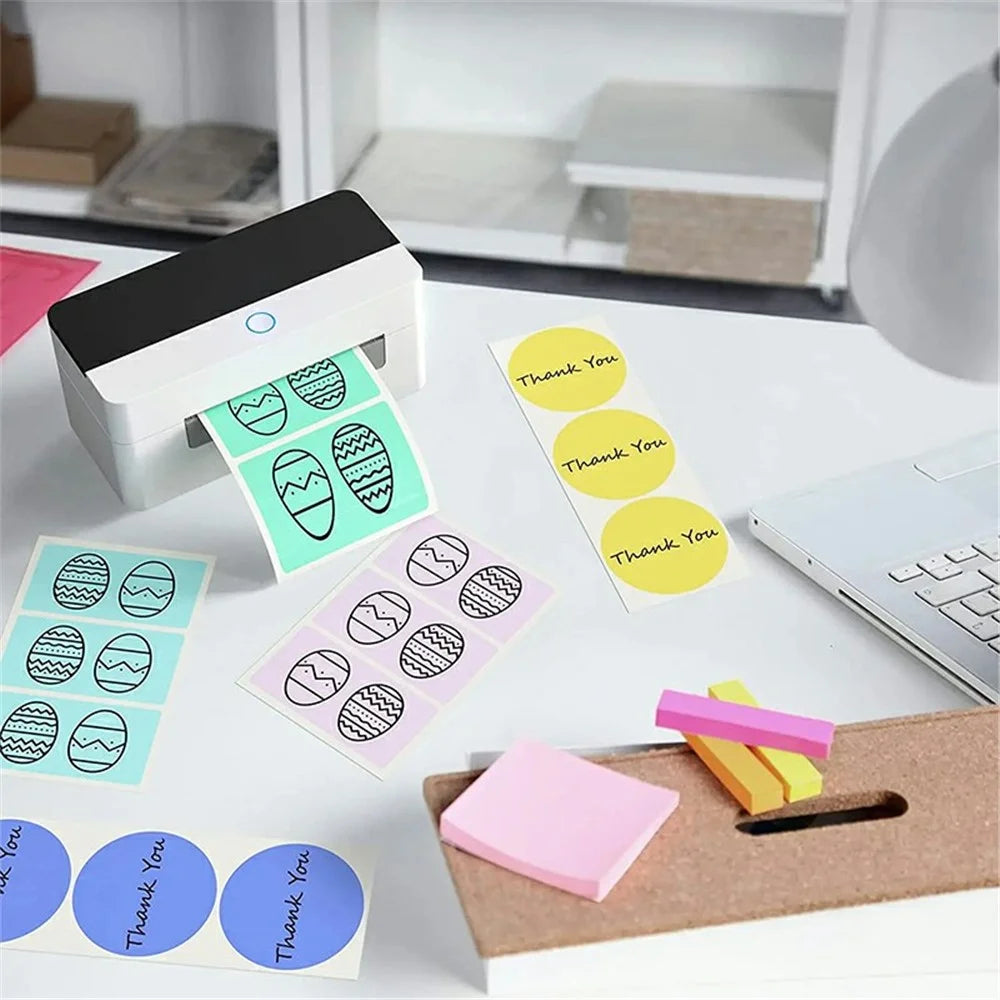 XPRINTER XP-D463B Label Maker with Thermal Printing 26-108mm QR Code Barcode Label Printer - US Plug - 6