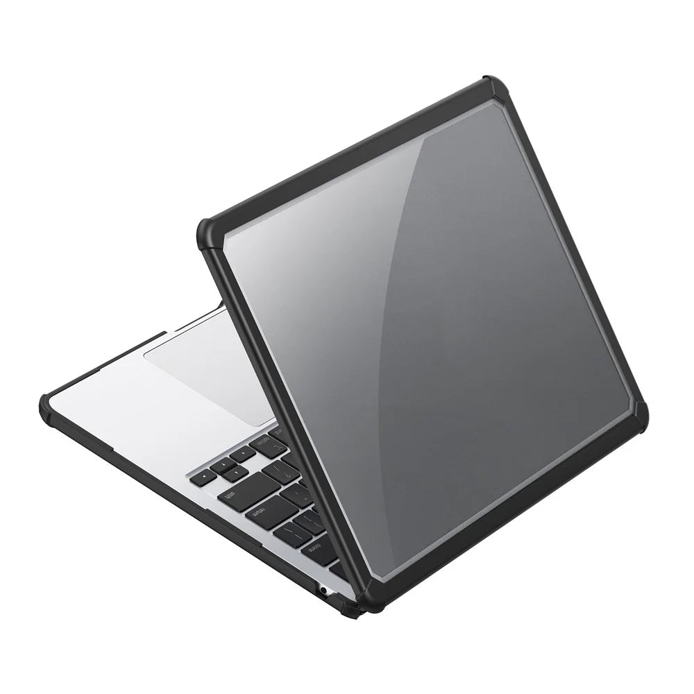 DUX DUCIS LCGM Series Laptop Case for MacBook Pro 13 inch (2016-2021) (A1706, A1708, A1989, A2159, A2251, A2289, A2338) TPU+PC Glossy Cover - Black - 3