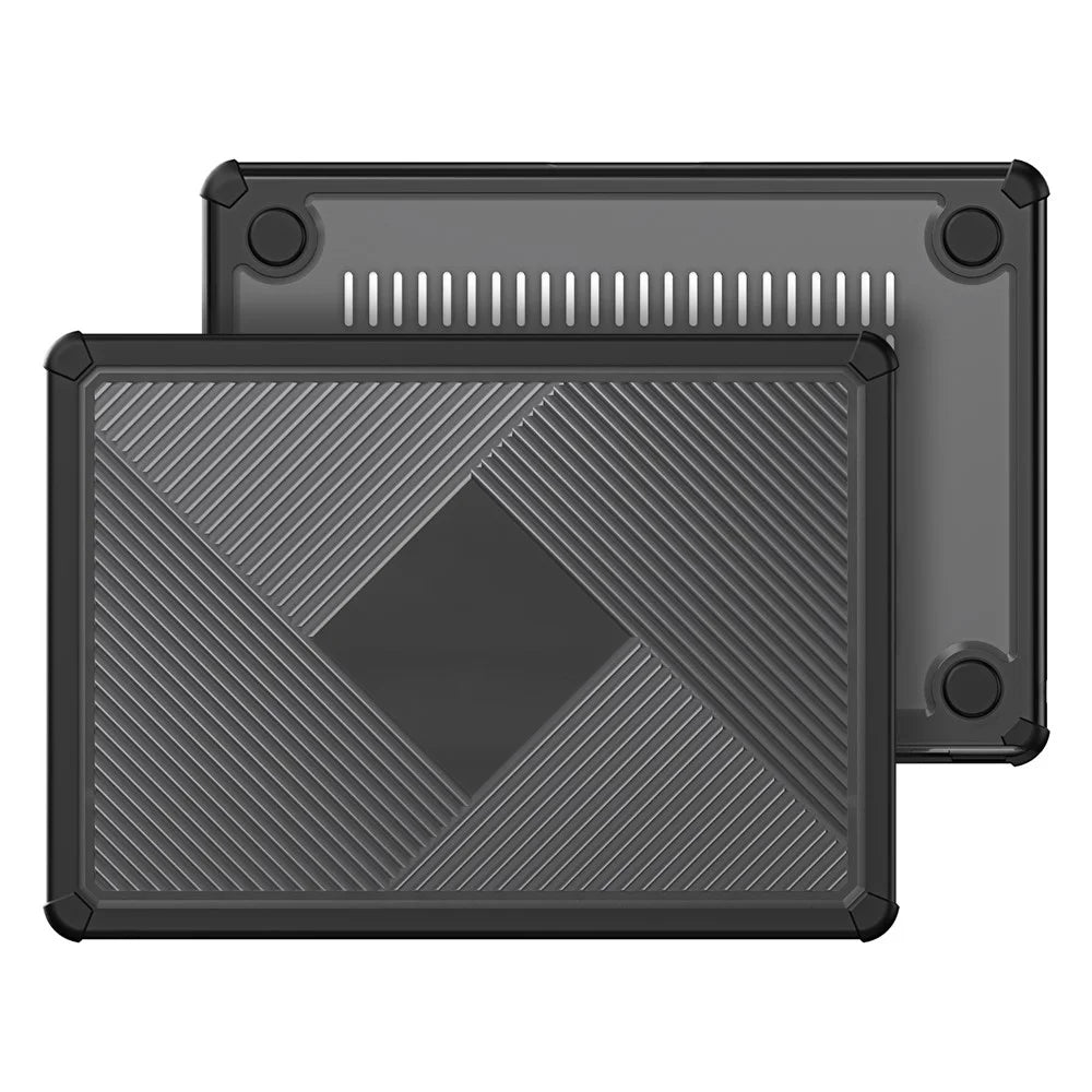 DUX DUCIS LCGH Series for MacBook Pro 13 inch (2016-2021) Case Shockproof TPU+PC Laptop Case Cover - Black - 1
