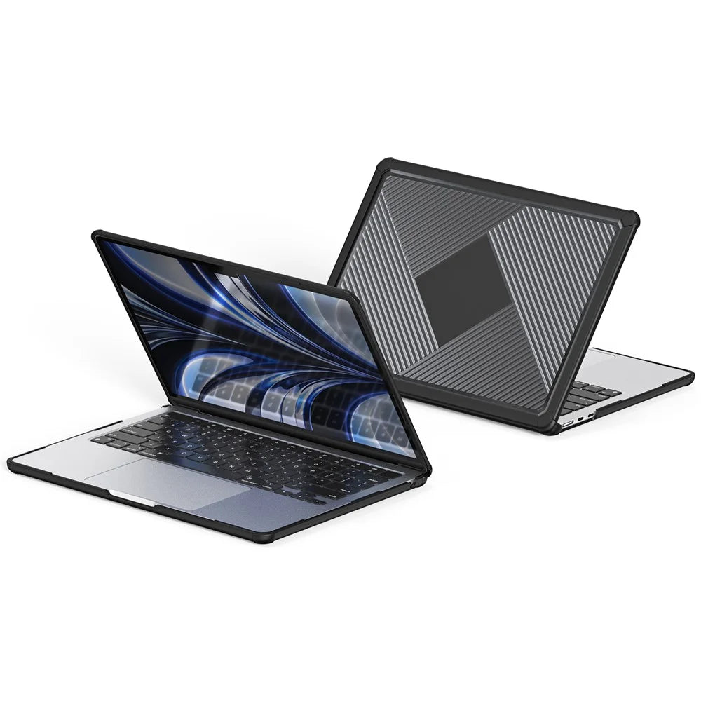 DUX DUCIS LCGH Series for MacBook Pro 13 inch (2016-2021) Case Shockproof TPU+PC Laptop Case Cover - Black - 2