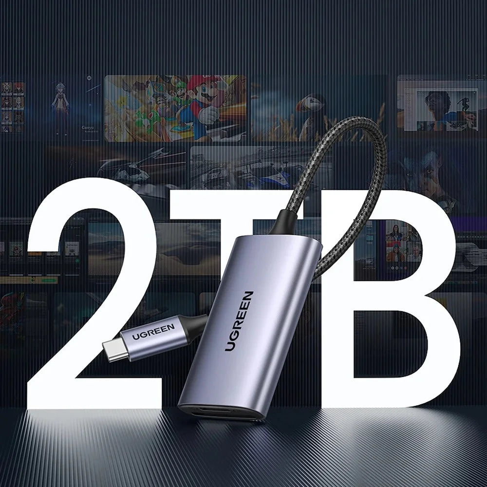UGREEN 15251 Type-C to SD4.0 / TF4.0 5Gbps Data Transfer Card Reader for Macbook Samsung - 6