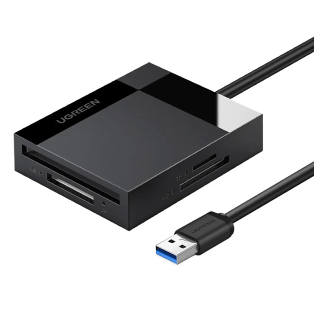 UGREEN 30229 4-in-1 USB 3.0 to for SD/Micro SD/TF/CF/MS Compact Smart Memory Card Reader for PCs/Laptops - 1