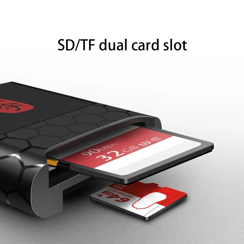 KAWAU C362 2 in 1 USB 3.1 to SD / TF Card Reader Adapter for SD / TF UHS-II 4.0 Memory Cards - 6