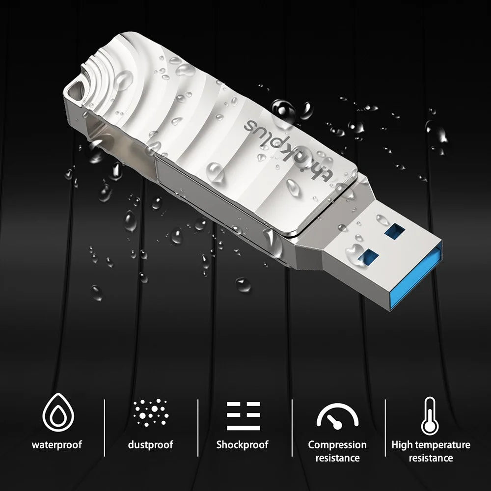 LENOVO THINKPLUS MU232 64GB for iPhone 15 Series Thumb Stick USB+Type-C Data Storage High-speed USB 3.2 Flash Drive - 4