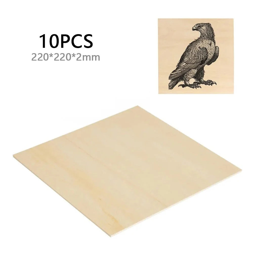 ACMER 220x220x2mm Wood Boards Crafts Basswood Sheets Thick Plywood Sheets - 1