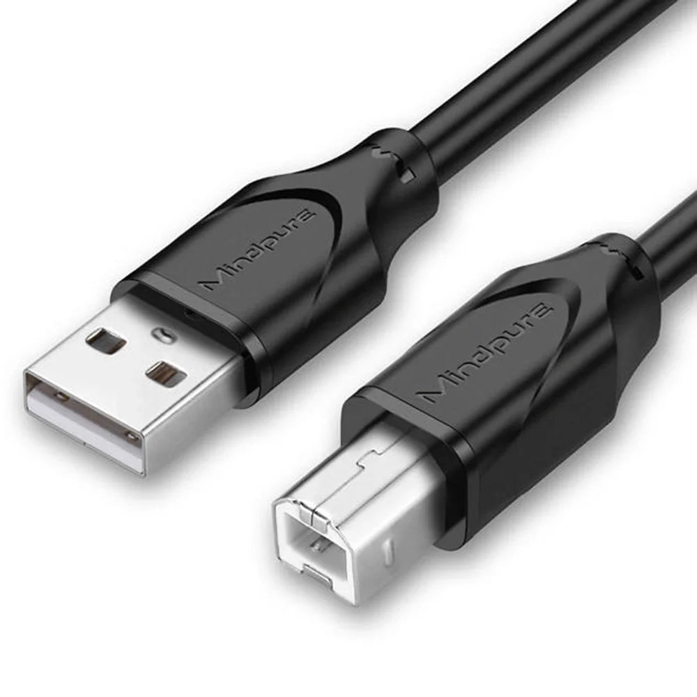 MINDPURE US002 8m USB2.0 Male to Square USB Type-B Male Printer Cable Computer Printing Connection Cord - Black - 1