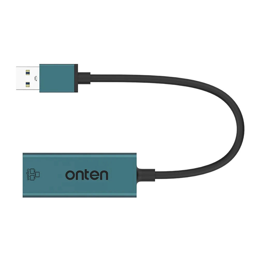 ONTEN 5225 USB 3.0 to RJ45 1000M Network Converter Aluminum Alloy Gigabit Ethernet Adapter - 4