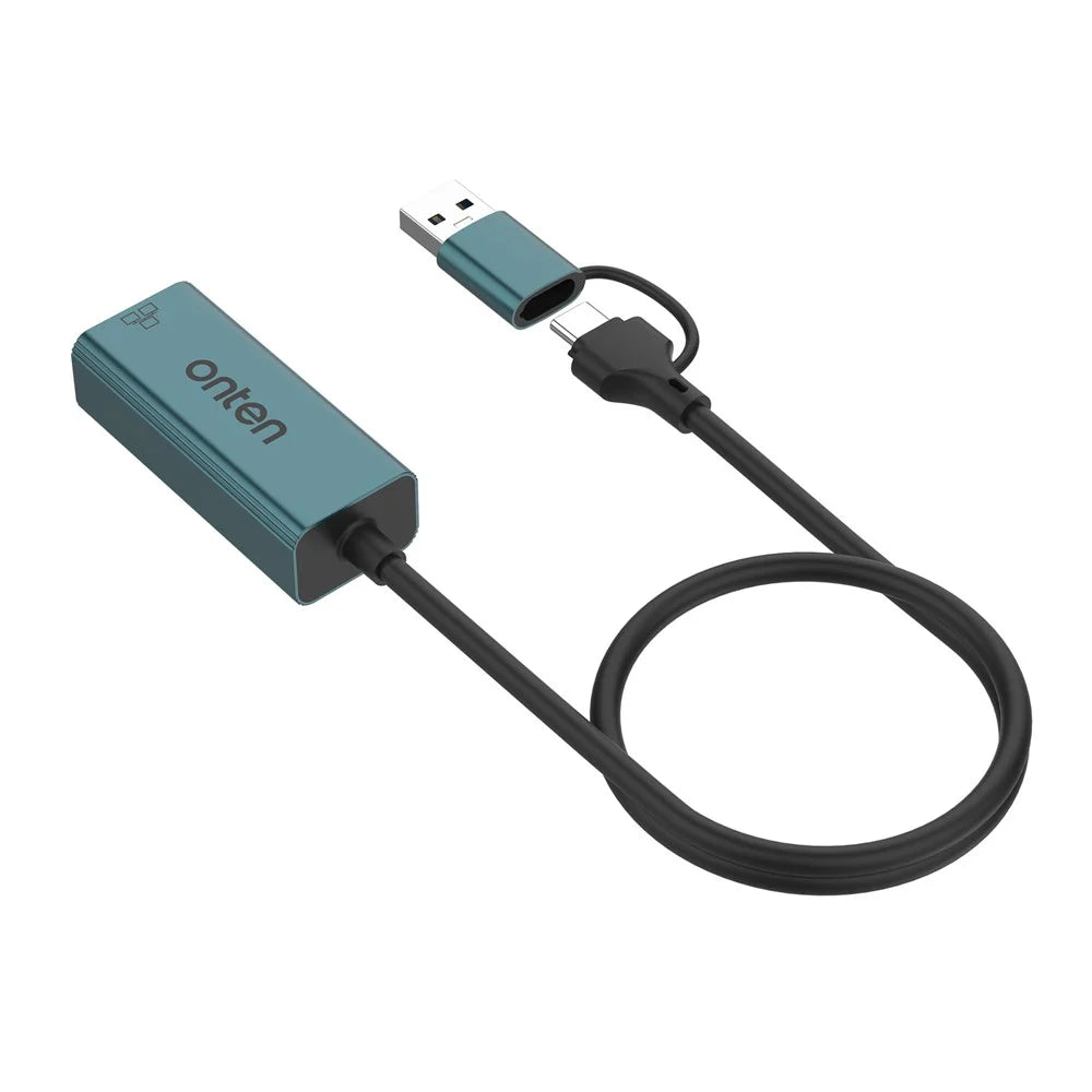 ONTEN UE106 USB 2.0 / Type-C to RJ45 Network Adapter 100M / 10M Ethernet Converter - 3