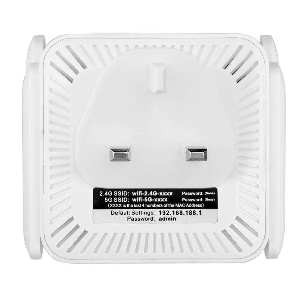 WD-611U 300Mbps 2.4GHz WiFi Extender Repeater Wireless Signal Booster Amplifier - White / US Plug - 7
