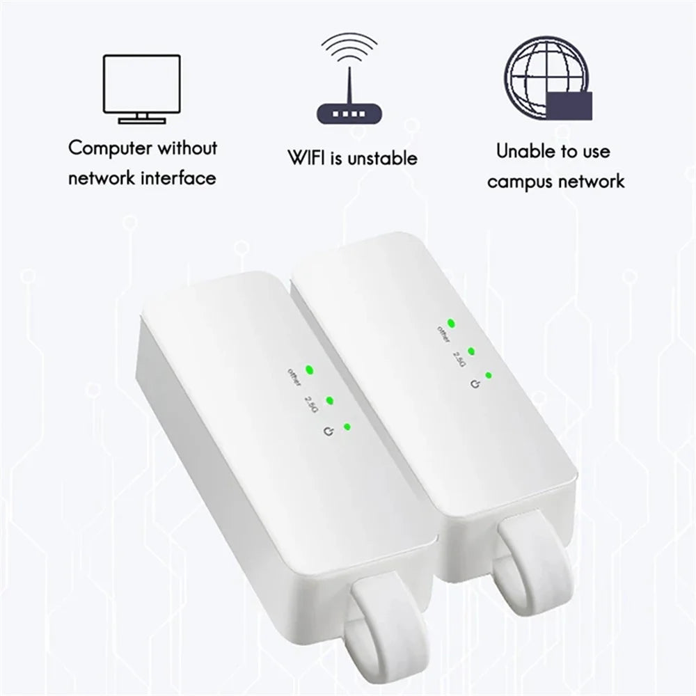 TXA090 2500Mbps Ethernet LAN Adapter Type-C to RJ45 2.5G Gaming Network Card - 2