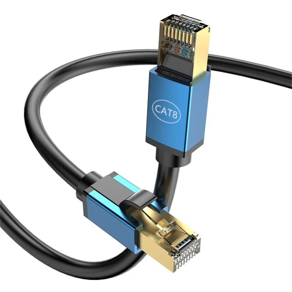 15m CAT8 Ethernet Cable Home Office 40Gbps 2000MHz High Speed Network Cable - Blue - 5