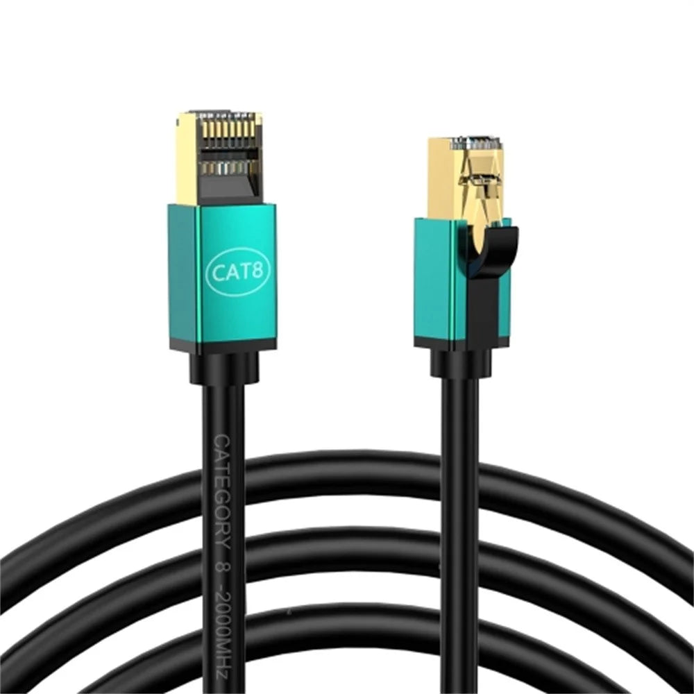 3m CAT8 Ethernet Cable Home Office 40Gbps 2000MHz High Speed Network Cable - Green - 1