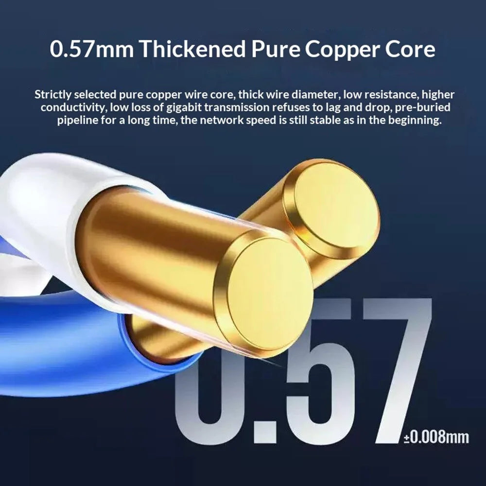 UGREEN NW109 11257 100m Cat6 Ethernet Cable 23AWG Pure Copper 1000Mbps Gigabit Network Cable for Home Office - 4