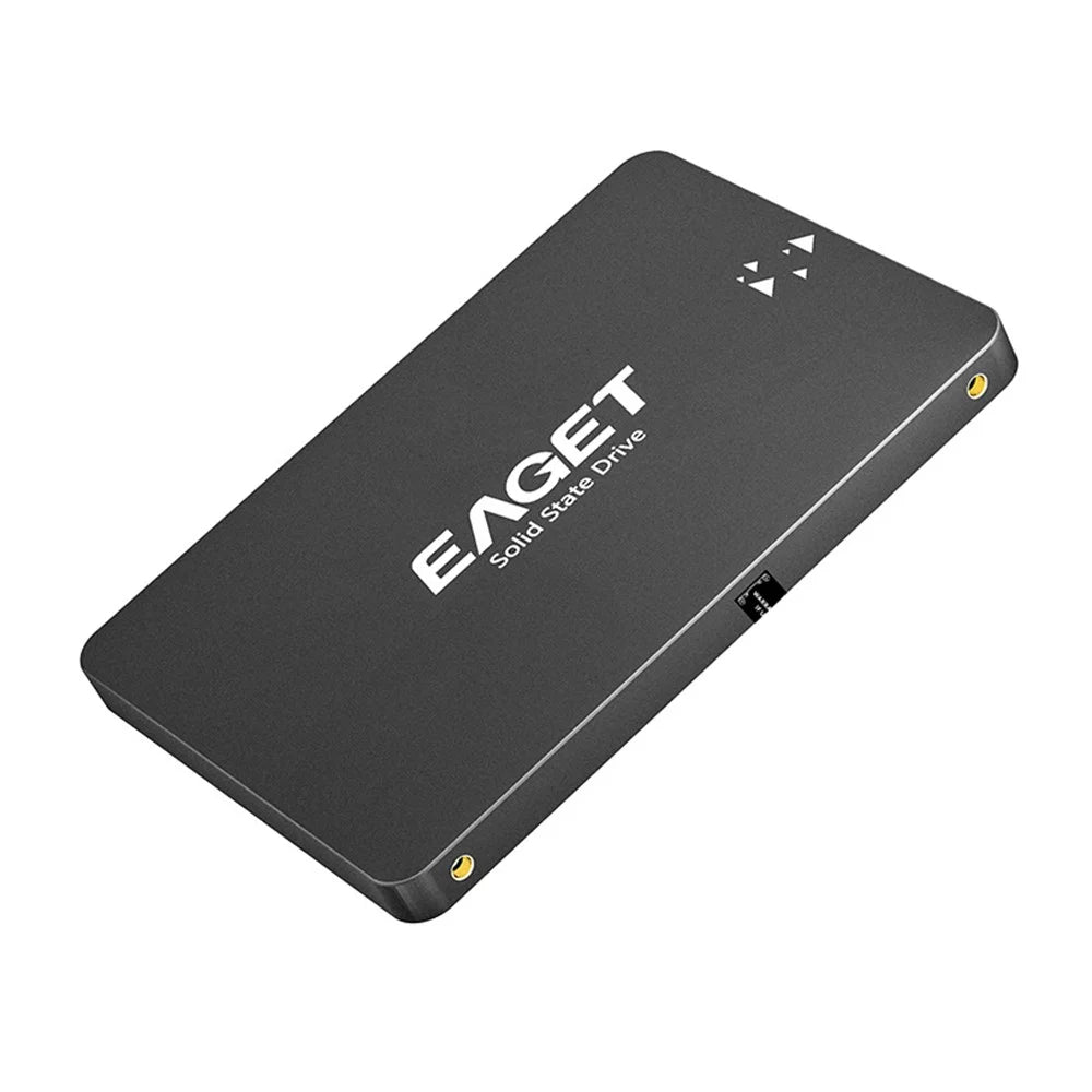 EAGET S205 120GB 2.5 Inch SATA III SSD Disk Case Internal Solid State Hard Drive Enclosure for Laptop Desktop Computer - Black - 1