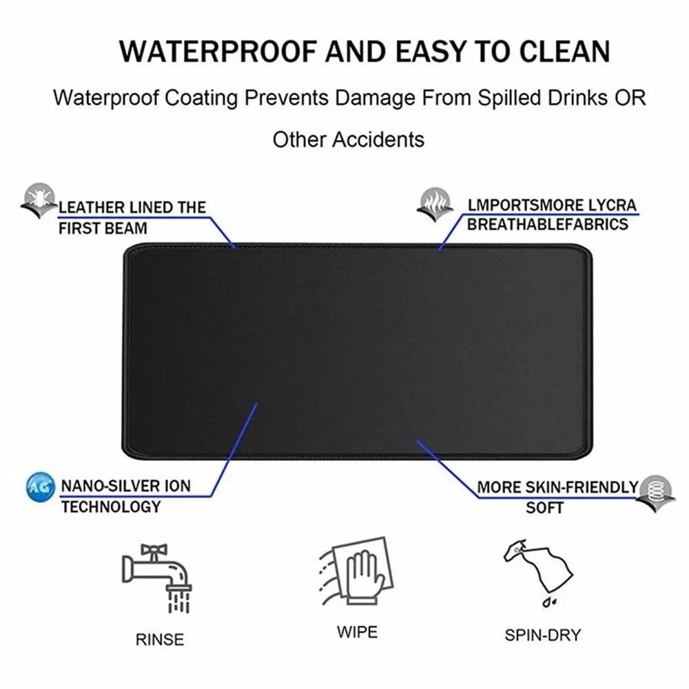 400*900*3mm Mouse Mat Shortcut Keys Gaming Mouse Pad Anti-slip Large Desk Mat - Russian Shortcut Keys - 4