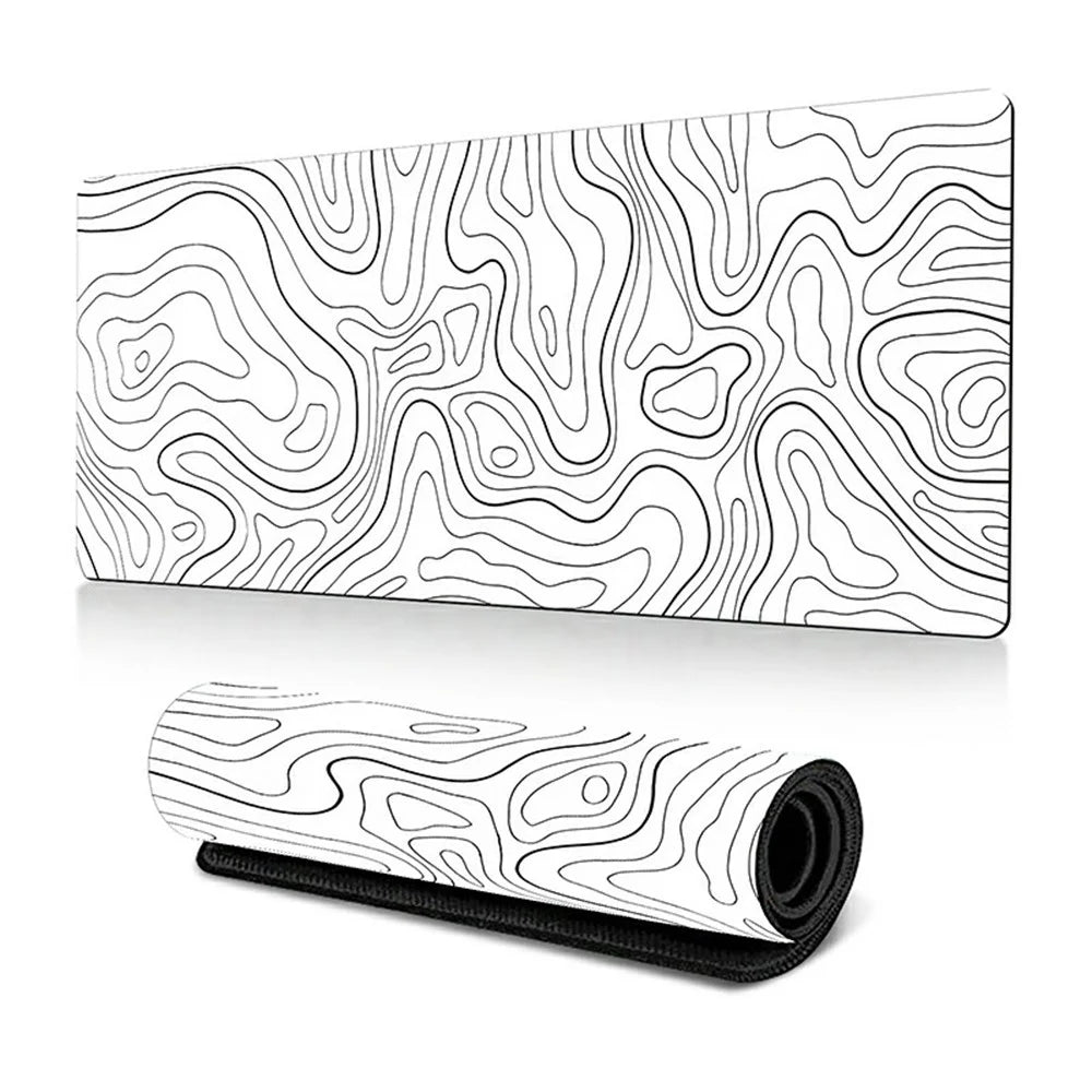 400*900*2mm Abstract Texture Pattern Large Mouse Pad Rubber Desktop Mat - Line-1 - 1