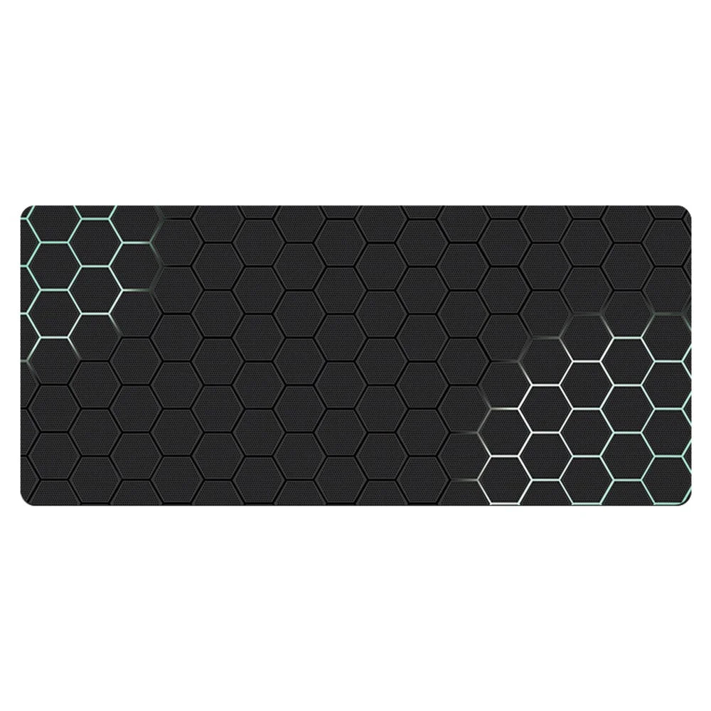 300x700x2mm Large Mouse Pad Honeycomb Pattern Anti-skid Rubber Desktop Mat - Style 1 - 1
