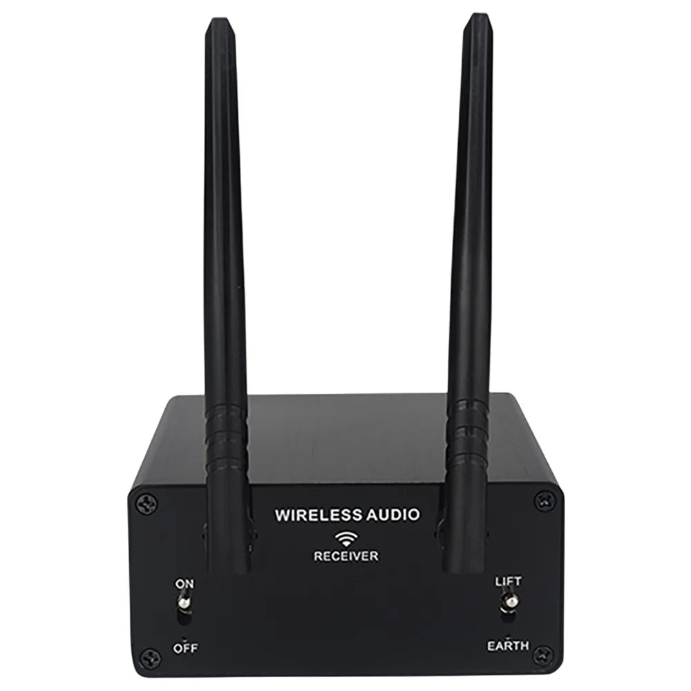 AU680A Wireless Audio Transmitter Receiver Set XLR Connector Low Latency Long Range 100M  /  328ft - US Plug - 3