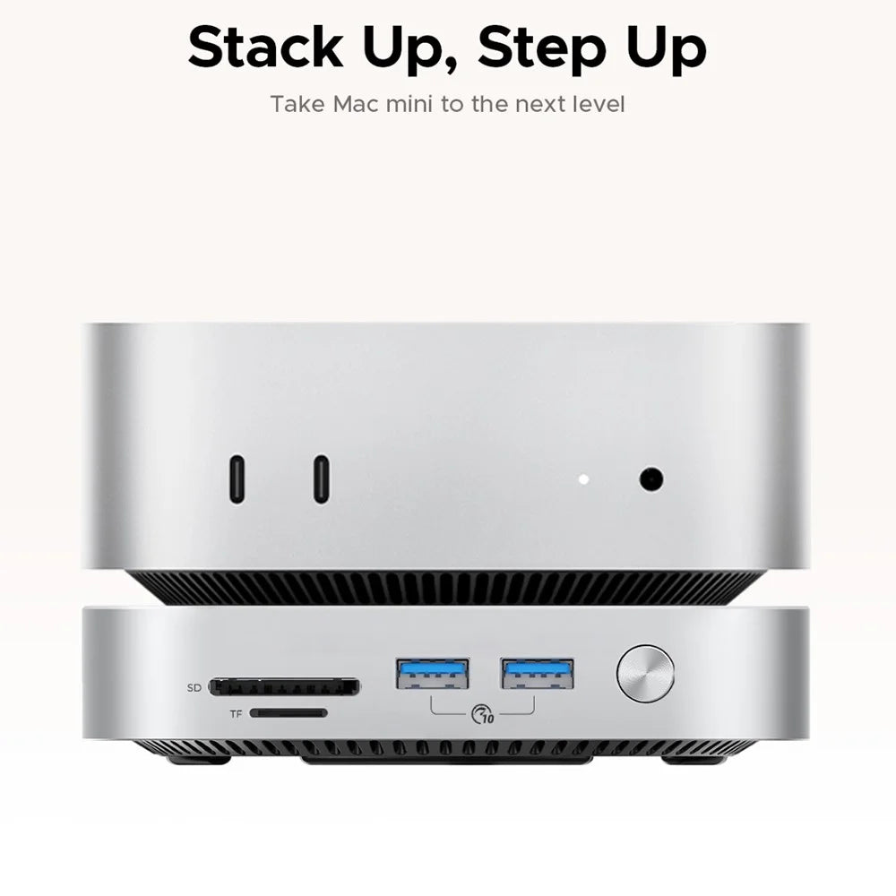 ORICO-M4Max 10Gbps 4TB MiniMate Desktop External SSD Multiple Ports TF / SD Card Slots - White  /  UK Plug - 2