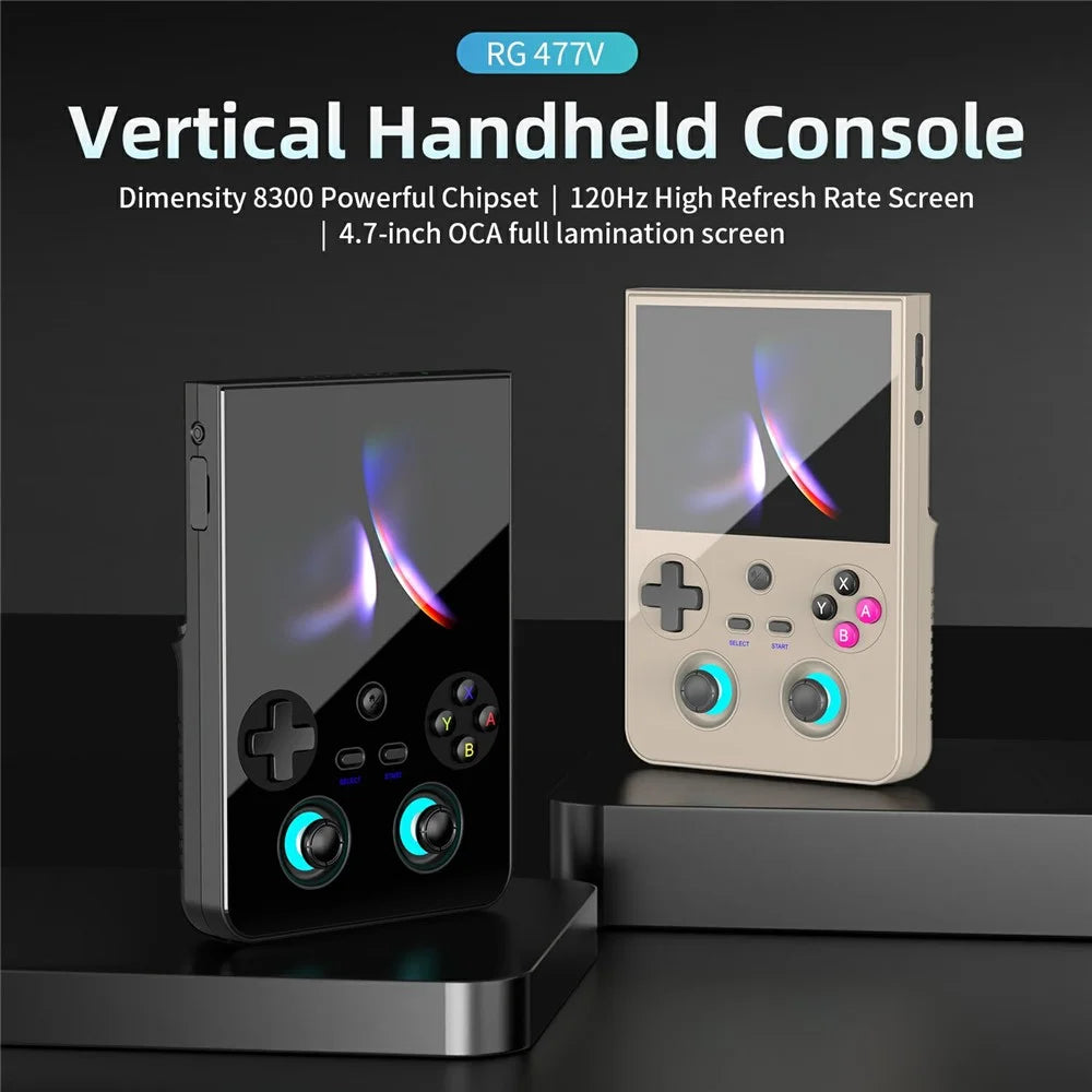 ANBERNIC RG 477V 8GB+128GB 4.7-Inch Handheld Game Console 120Hz High-Refresh Display Portable Gaming Device - Grey - 2