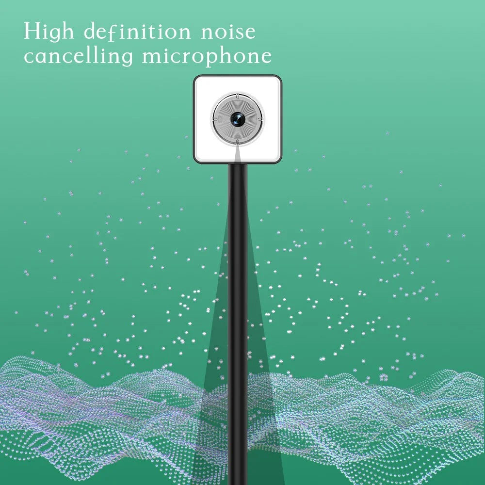 LK518 4K Desktop Document HD Webcam with Microphone USB Live Streaming Visualizer Autofocus Web Camera for Teaching Office - Silver - 5