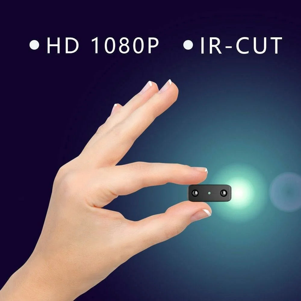 XD Ultra Mini Camera with 32GB TF Card + Card Reader 1080P HD Video Recorder Night Vision Motion Detection for Home Security - Black - 3